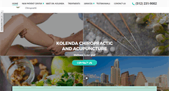 Desktop Screenshot of kolendachiropractic.com